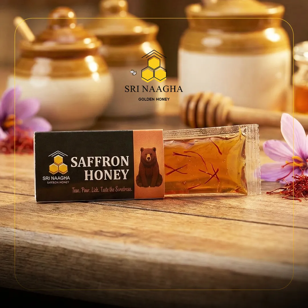 Saffron Honey Sachets (40 × 5gms)